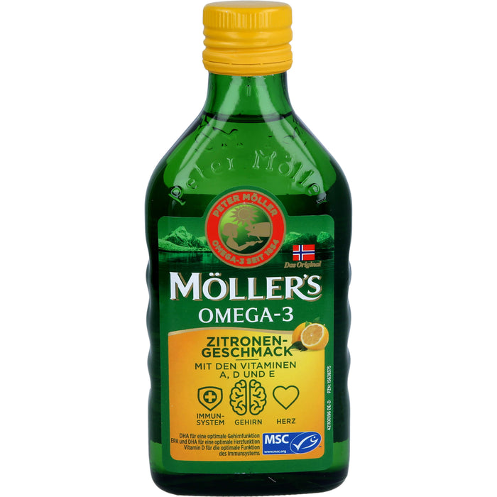 Möller's Omega-3 Lösung mit Zitronen-Geschmack, 250 ml Lösung
