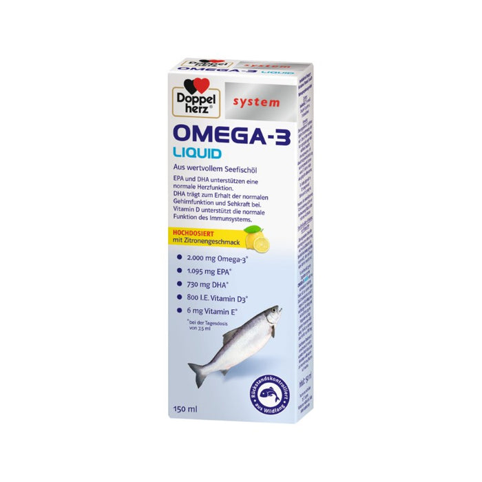 Doppelherz Omega-3 Liquid system, 150 ml FLU
