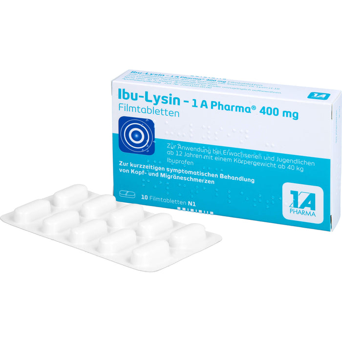 Ibu-lysin 1a Pharma 400mg, 10 St FTA