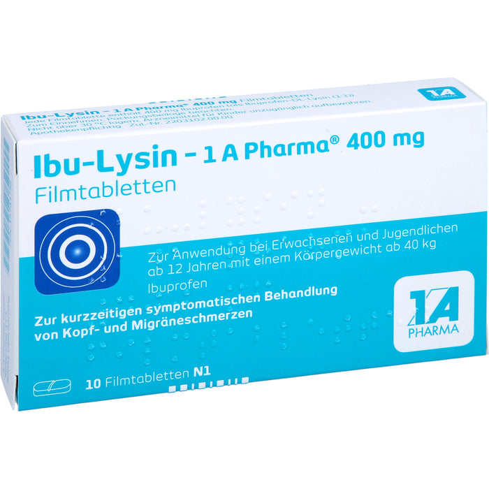 Ibu-lysin 1a Pharma 400mg, 10 St FTA