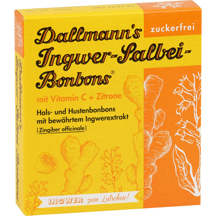 Dallmann's Ingwer Salbei Bonbons, 37 g Bonbons