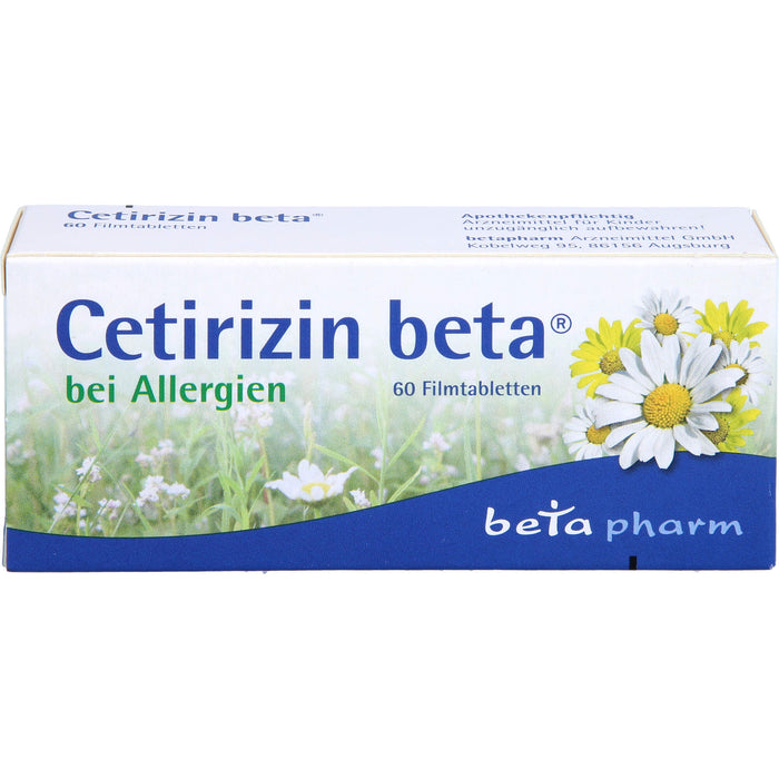 Cetirizin beta, 10 mg, Filmtabletten, 60 St FTA