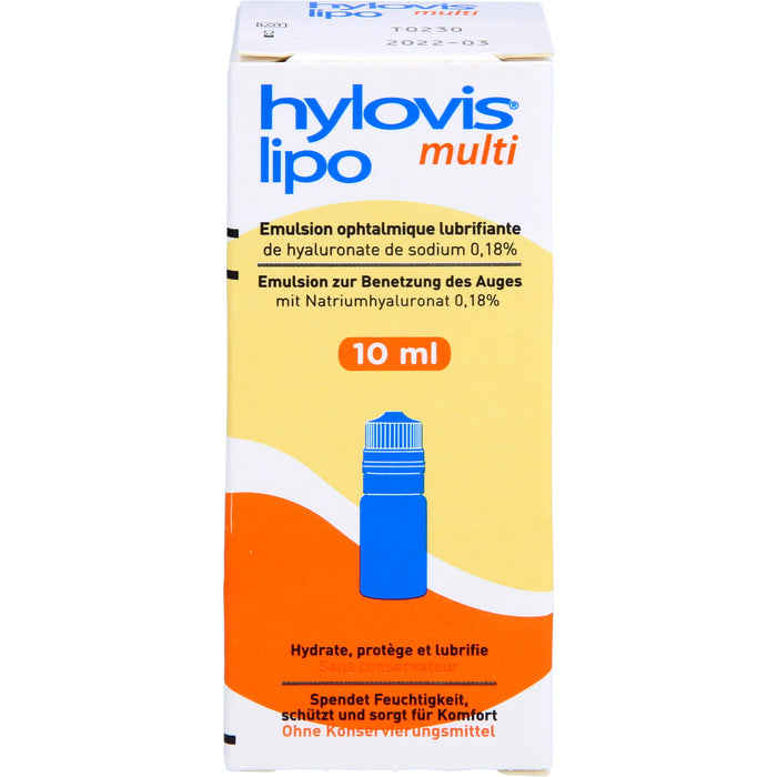 Hylovis lipo multi Augentropfen spendet Feuchtigkeit, 10 ml Lösung