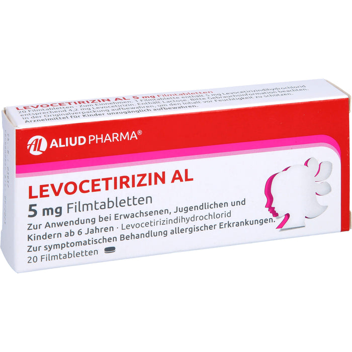 Levocetirizin AL 5 mg Filmtabletten, 20 St FTA