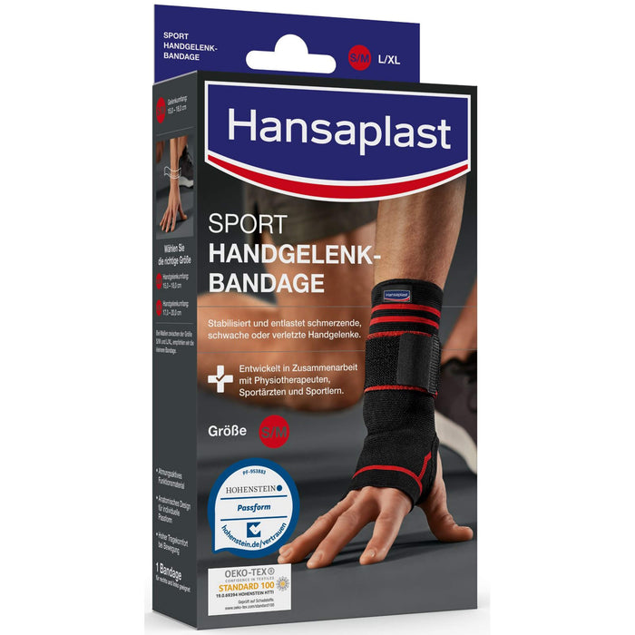 Hansaplast Sport Handgelenk-Bandage Größe M, 1 St. Bandage
