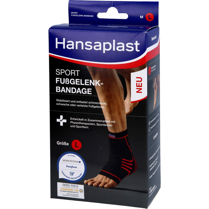 Hansaplast Sport Fußgelenk-Bandage Größe L, 1 St. Bandage