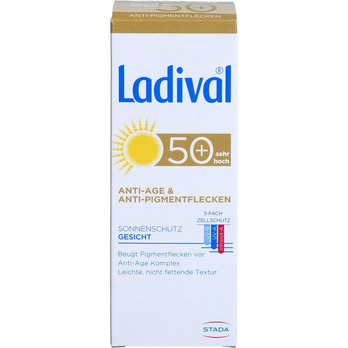 Ladival Anti-Age & Anti-Pigmentflecken 50+ Sonnenschutz Gesicht, 50 ml Creme