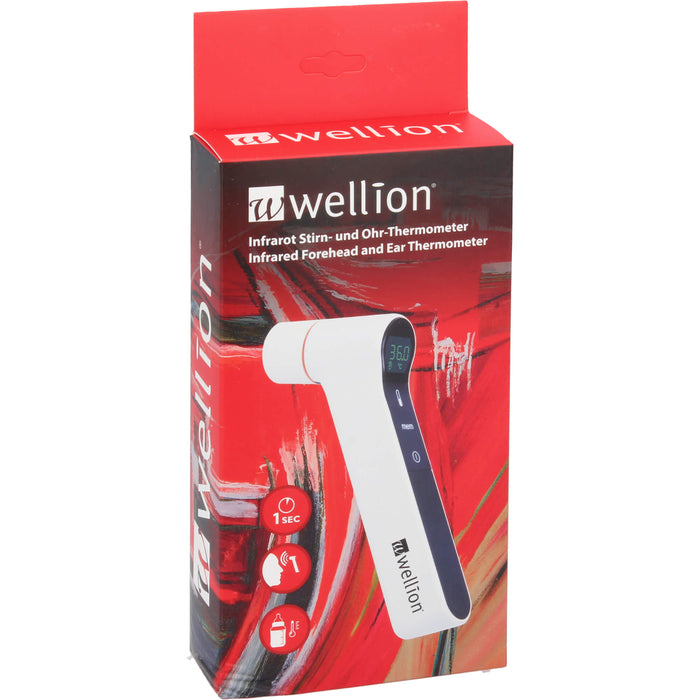 Wellion Infrarot Stirn- und Ohr-Thermometer, 1 St. Fieberthermometer