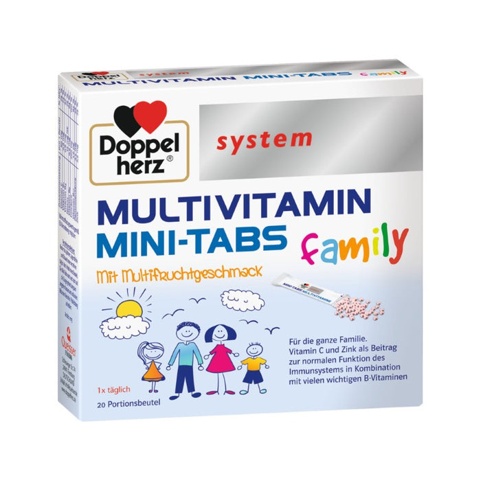 Doppelherz System Multivitamin Mini-Tabs Family, 20 St. Beutel