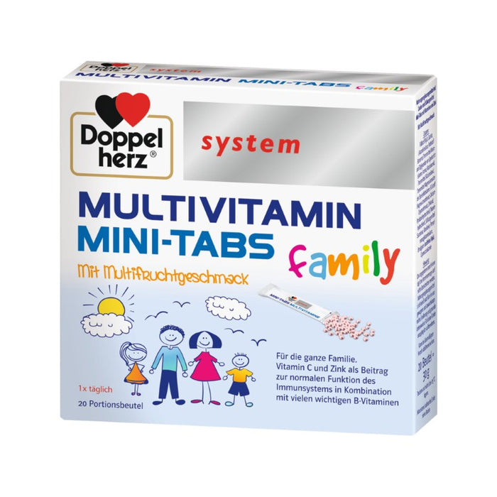 Doppelherz System Multivitamin Mini-Tabs Family, 20 St. Beutel