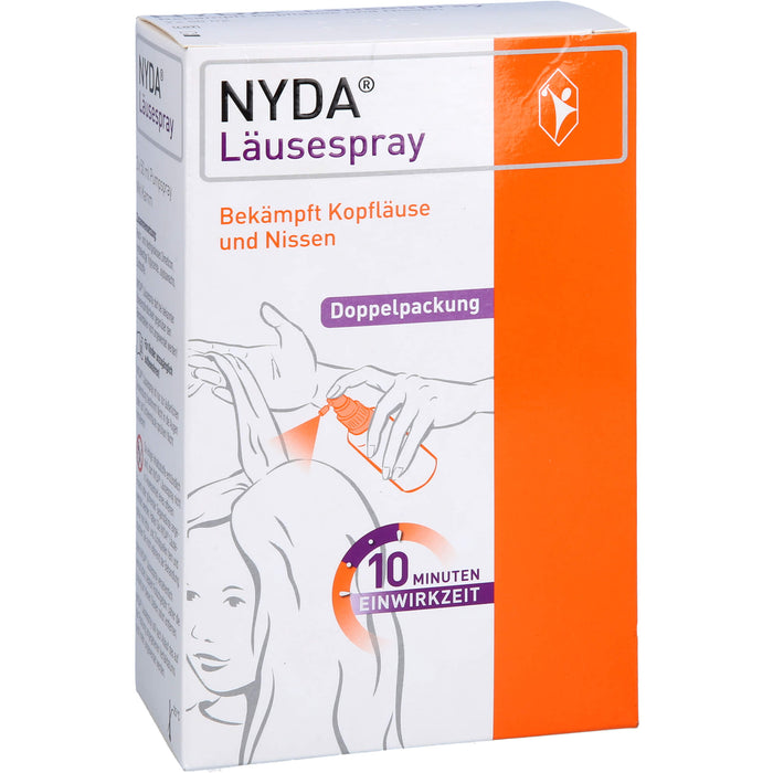 NYDA Läusespray bekämpft Kopfläuse und Nissen, 100 ml Lösung