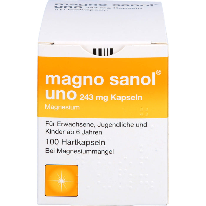 magno sanol uno 243 mg Kapseln, 100 St HKP