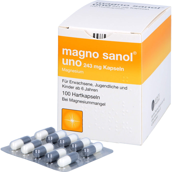 magno sanol uno 243 mg Kapseln, 100 St HKP