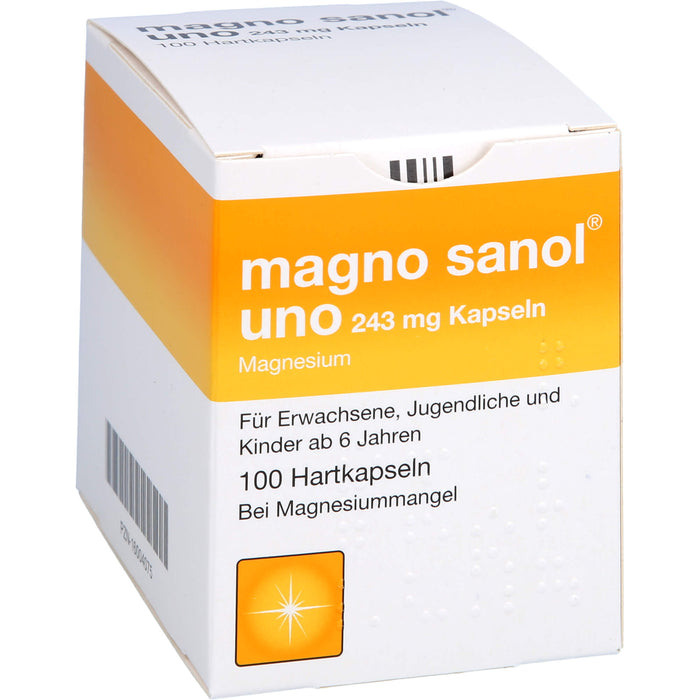 magno sanol uno 243 mg Kapseln, 100 St HKP