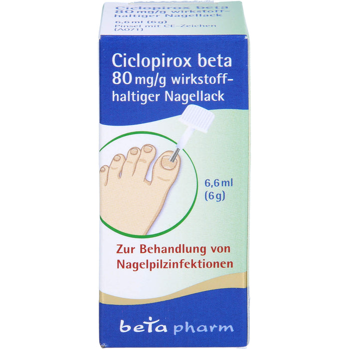 Ciclopirox Beta 80mg/g, 6.6 ml NAW