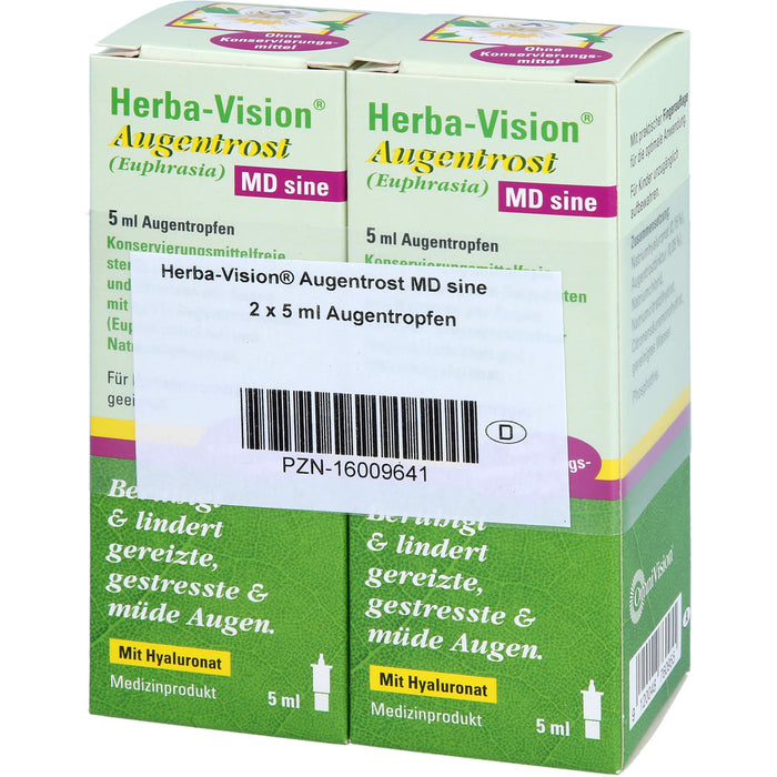 Herba-Vision Augentrost (Euphrasia) MD sine Augentropfen, 10 ml Lösung