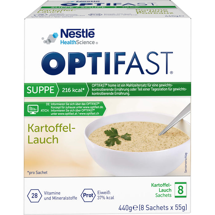 OPTIFAST home Suppe Kartoffel-Lauch Sachets, 8 St. Beutel