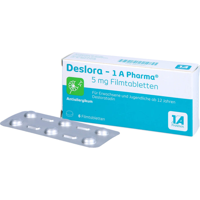 Deslora - 1 A Pharma 5 mg Filmtabletten, 6 St FTA