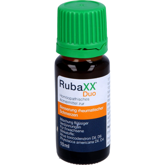 RubaXX Duo Mischung zur Besserung rheumatischer Schmerzen, 10 ml Lösung