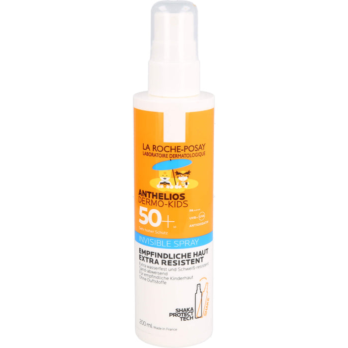 LA ROCHE-POSAY Anthelios invisible Dermo-Kids Spray lsf 50+ + 40 ml Posthelios Gel gratis, 200 ml Lösung