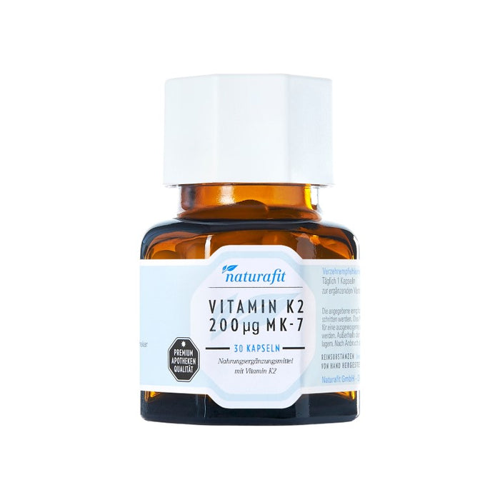 naturafit Vitamin K2 200 µg Mk-7 Kapseln, 30 St. Kapseln