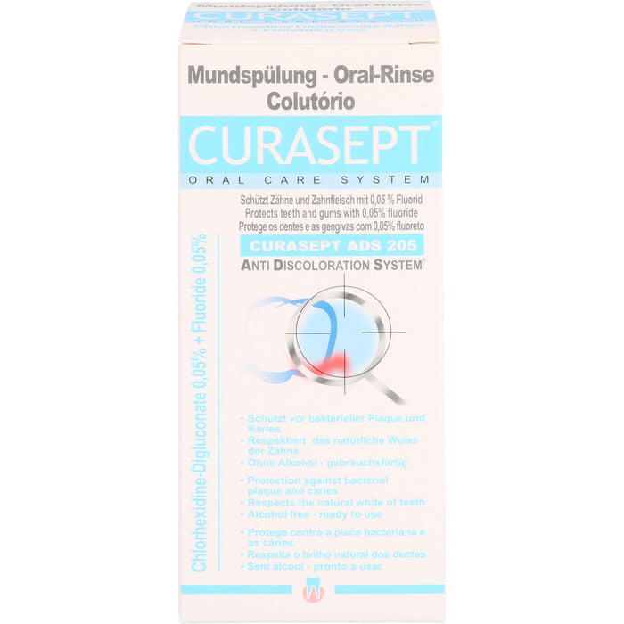 CURASEPT 0,05% Chlorhexidin - ADS 205 Mundspülung, 200 ml Lösung