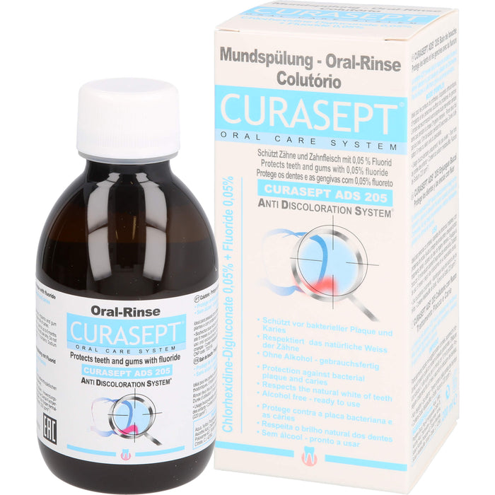 CURASEPT 0,05% Chlorhexidin - ADS 205 Mundspülung, 200 ml Lösung