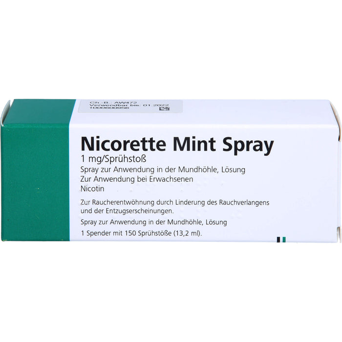 nicorette Mint Spray Reimport EurimPharm, 1 St. Spray