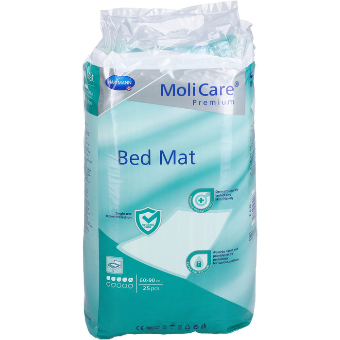 MoliCare Premium Bed Mat 5 Tropfen 60 x 90 cm, 25 St. Vorlagen