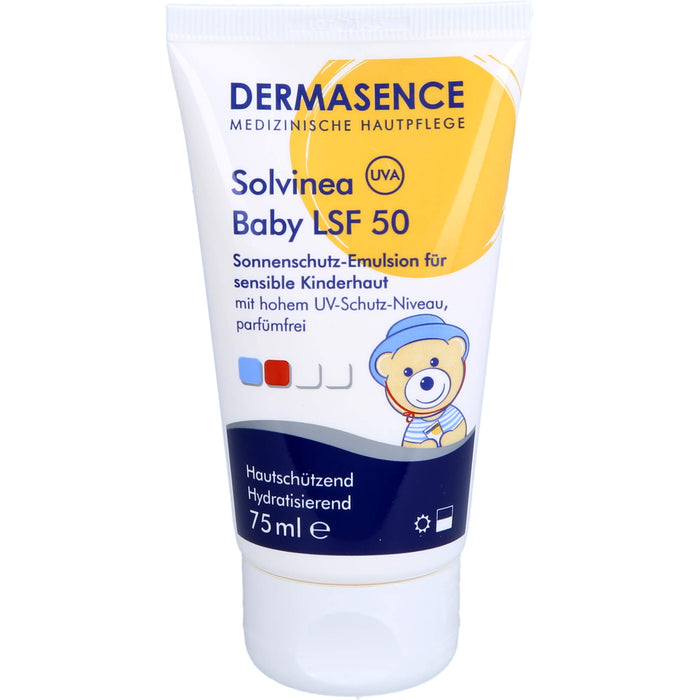 DERMASENCE Solvinea Baby Sonnenschutz-Emulsion LSF 50, 75 ml Creme