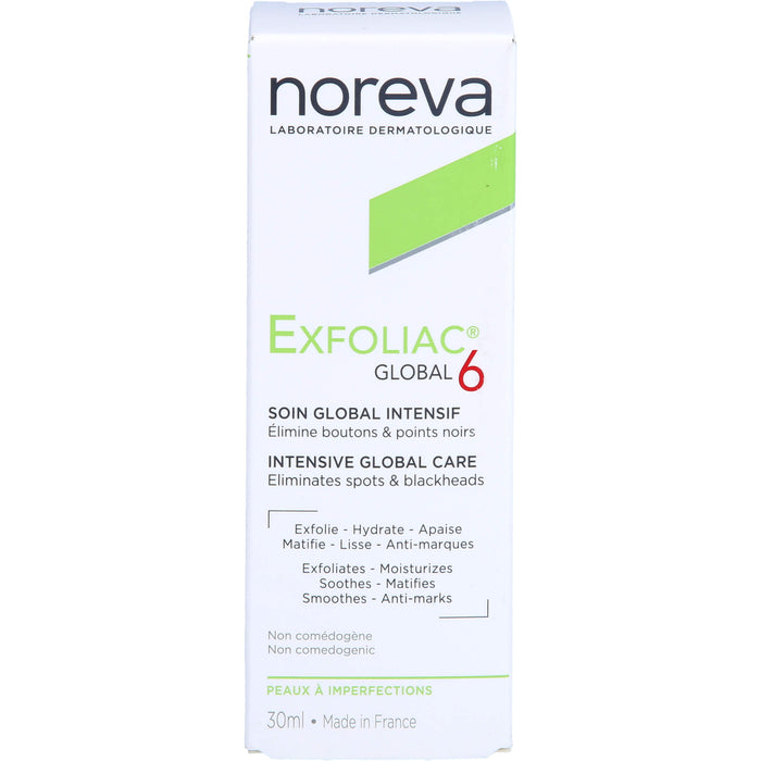 Noreva Exfoliac Global 6 Intensivpflege, 30 ml Creme