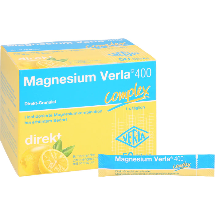 Magnesium Verla 400 complex Direkt-Granulat Sticks, 50 St. Beutel
