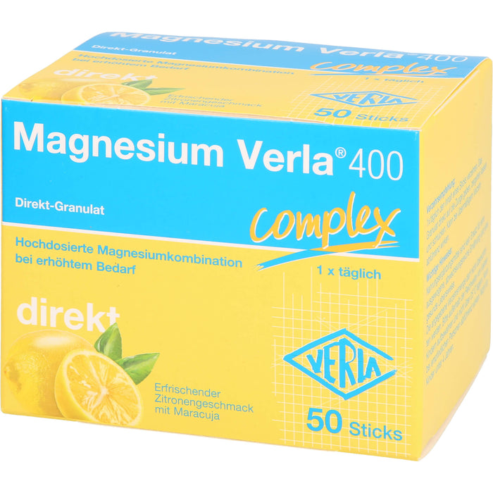 Magnesium Verla 400 complex Direkt-Granulat Sticks, 50 St. Beutel