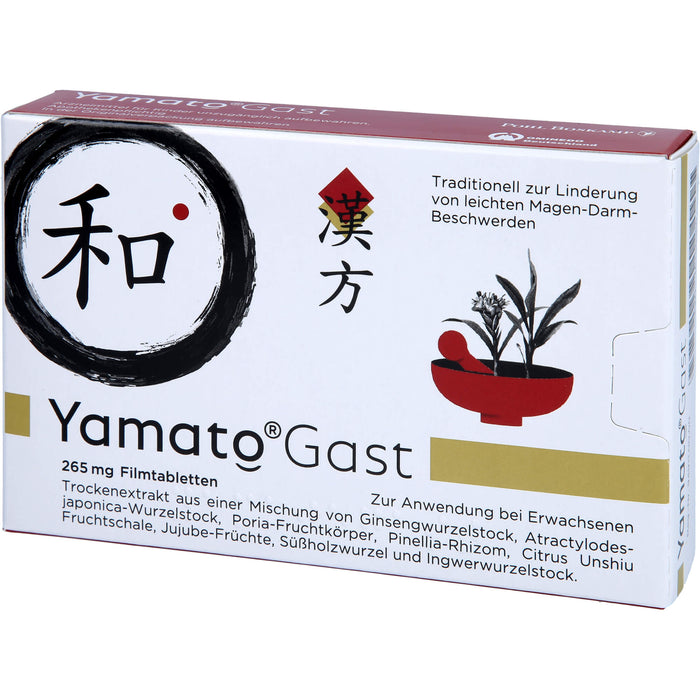 YamatoGast 265 mg Filmtabletten bei leichten Magen-Darm-Beschwerden,  St. Tabletten