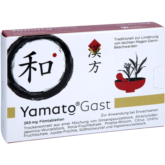 YamatoGast 265 mg Filmtabletten bei leichten Magen-Darm-Beschwerden,  St. Tabletten