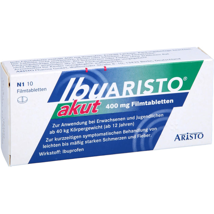 IbuARISTO akut 400 mg Filmtabletten, 10 St FTA