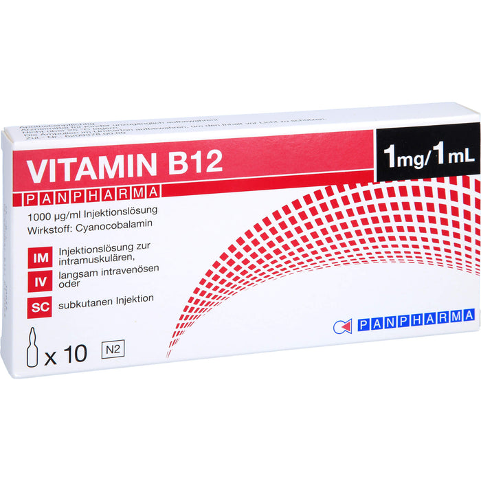 PANPHARMA Vitamin B12 Injektionslösung, 10 ml Lösung