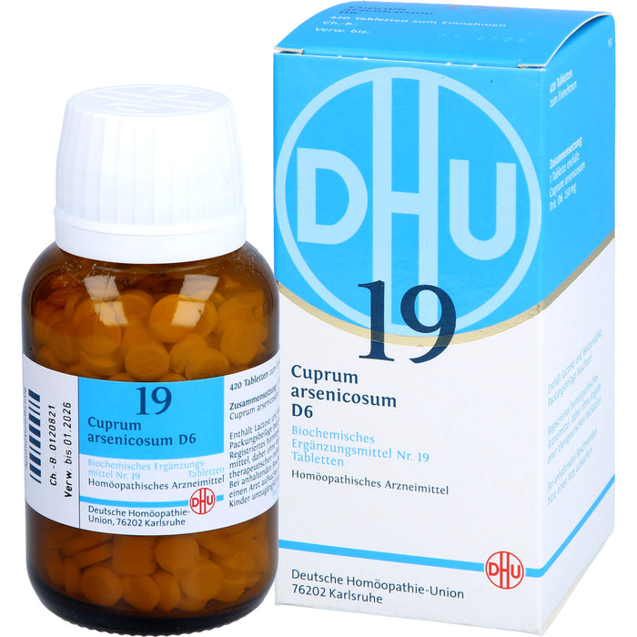 DHU Schüßler-Salz Nr. 19 Cuprum arsenicosum D6 Tabletten, 420 St. Tabletten