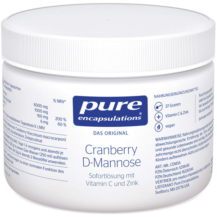 Pure Encapsulations Cranberry D-Mannose, 37 g PUL