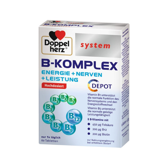 Doppelherz System B-Komplex Tabletten, 60 St. Tabletten