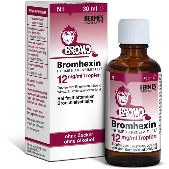 Bromhexin Hermes Arzneimittel 12 mg/ml Tropfen, 30 ml TEI