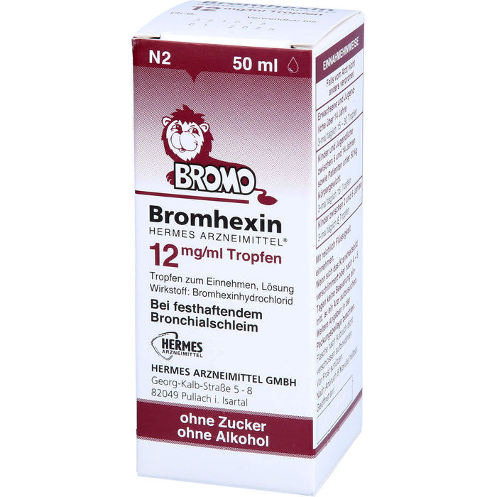 Bromhexin Hermes12mg/ml Tr, 50 ml TEI