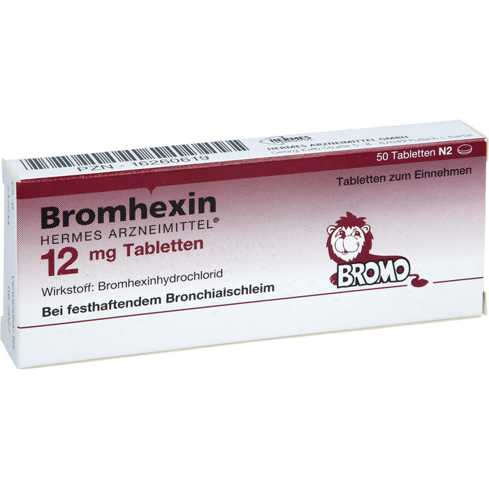 Bromhexin Hermes Arzneimittel 12 mg Tabletten, 50 St. Tabletten
