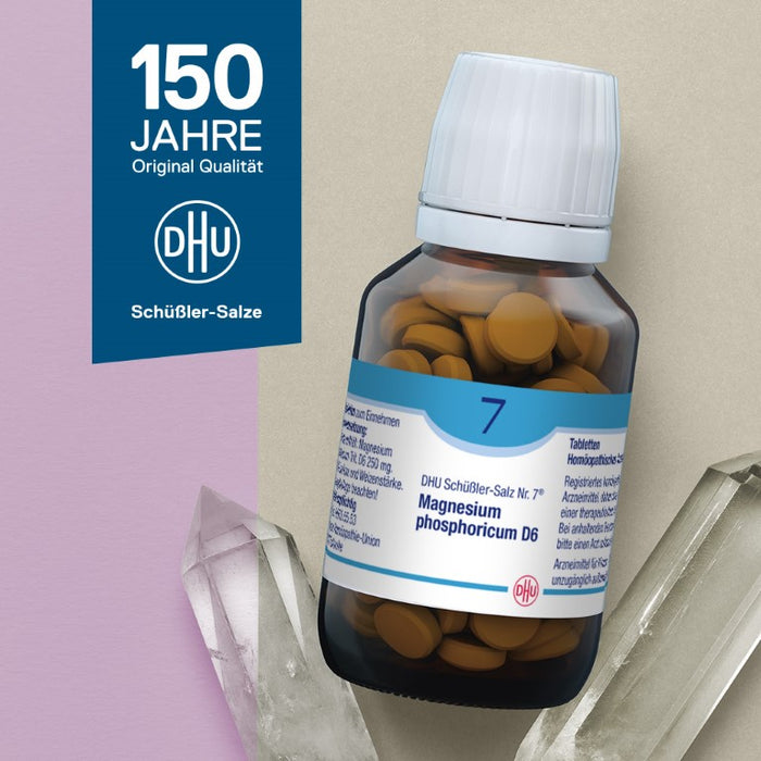 DHU Schüßler-Salz Nr. 7 Magnesium phosphoricum D6 – Das Mineralsalz der Muskeln und Nerven – das Original – umweltfreundlich im Arzneiglas, 420 St. Tabletten