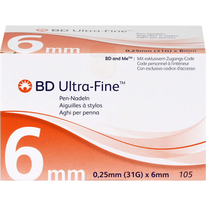 Bd Ultra Fine 6mm 31g 0.25, 105 St KAN