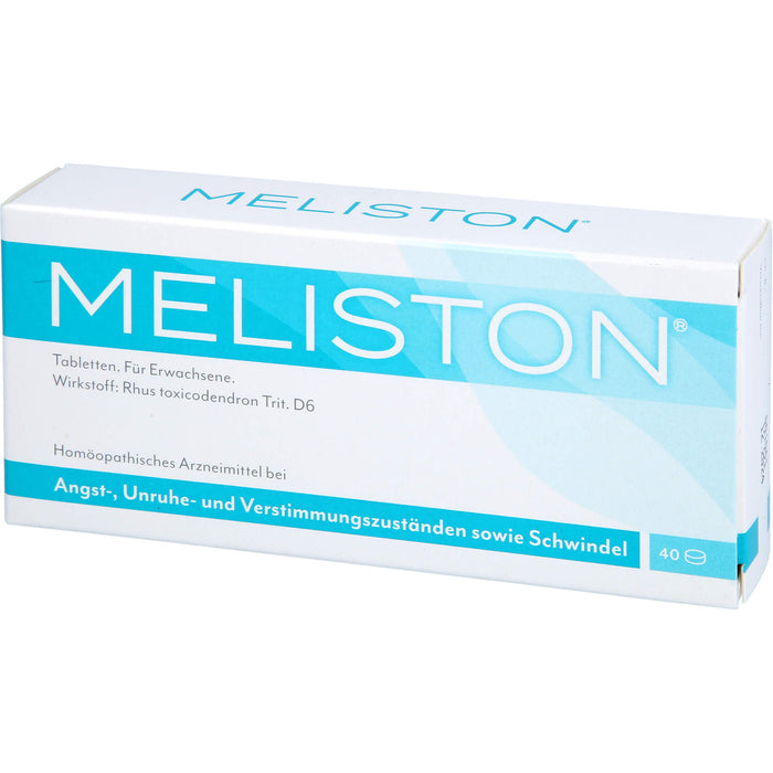 MELISTON Tabletten bei Angst-, Unruhe- und Verstimmungszuständen sowie Schwindel, 40 St. Tabletten