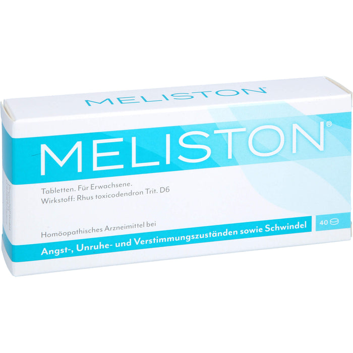 MELISTON Tabletten bei Angst-, Unruhe- und Verstimmungszuständen sowie Schwindel, 40 St. Tabletten