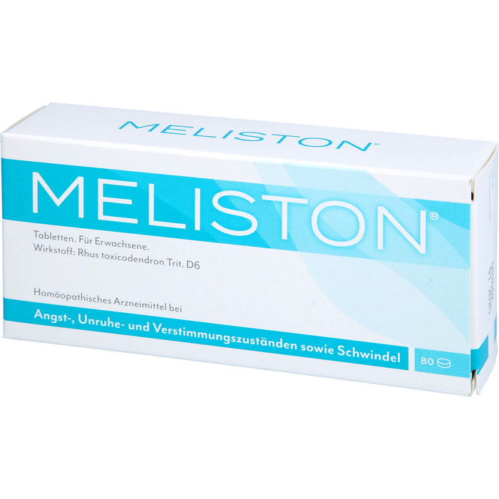 Meliston Tabletten zur Behandlung von Angst-, Unruhe- und Verstimmungszuständen, 80 St. Tabletten