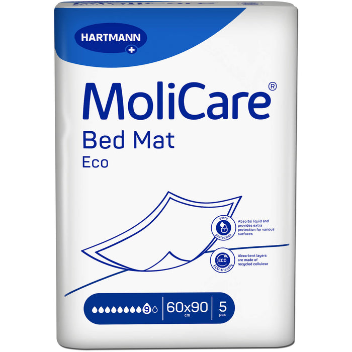 MoliCare Bed Mat Eco 9 Tropfen 60x90cm, 5 St