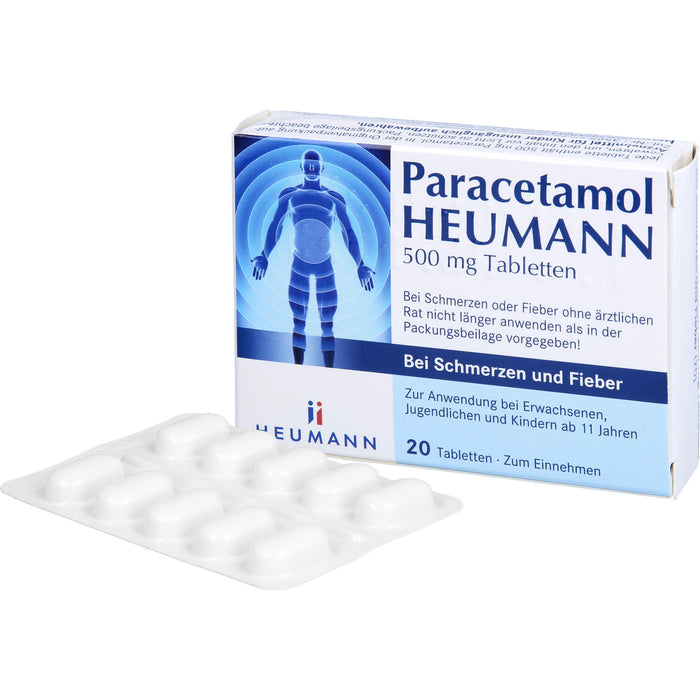 Paracetamol Heu 500mg Tab, 20 St TAB